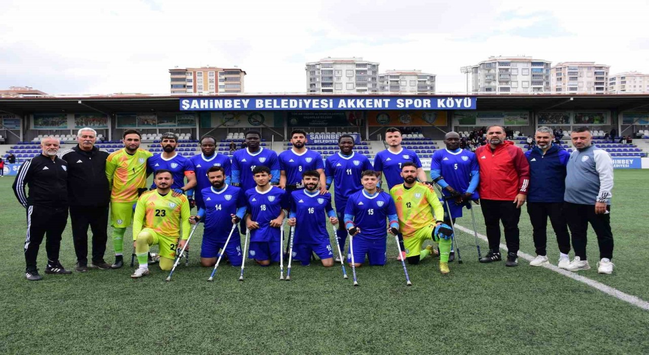 Şahinbey Amputeden şampiyonluk yolunca önemli galibiyet: 2-1