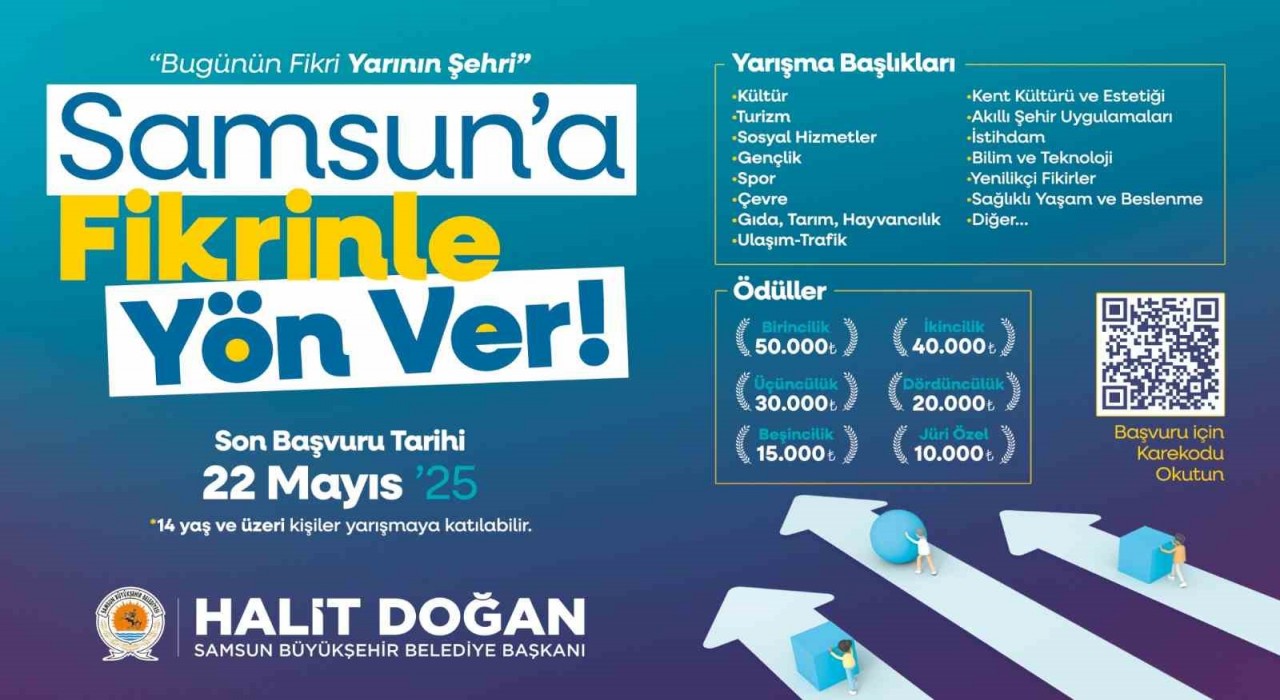 Samsun Büyükşehir Belediyesinden Samsuna Fikrinle Yön Ver yarışması
