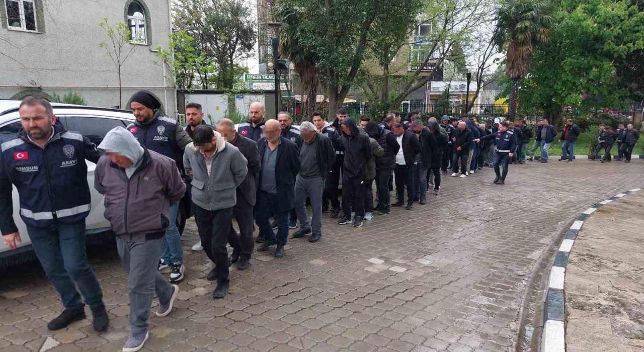 Samsun merkezli change araç operasyonunda 30 kişi adliyeye sevk edildi