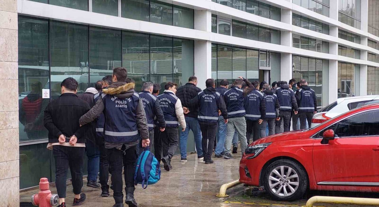 Samsun merkezli change araç operasyonunda 9 kişi tutuklandı