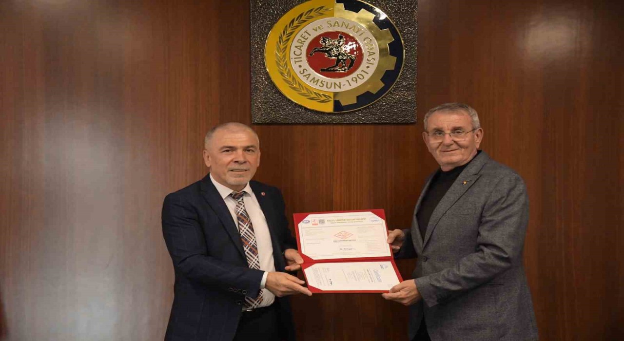 Samsun TSO, TSE kalite belgesini tekrar tescilledi