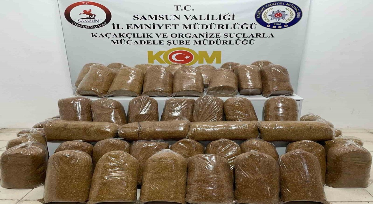 Samsunda 240 kilo kaçak tütün ele geçirildi