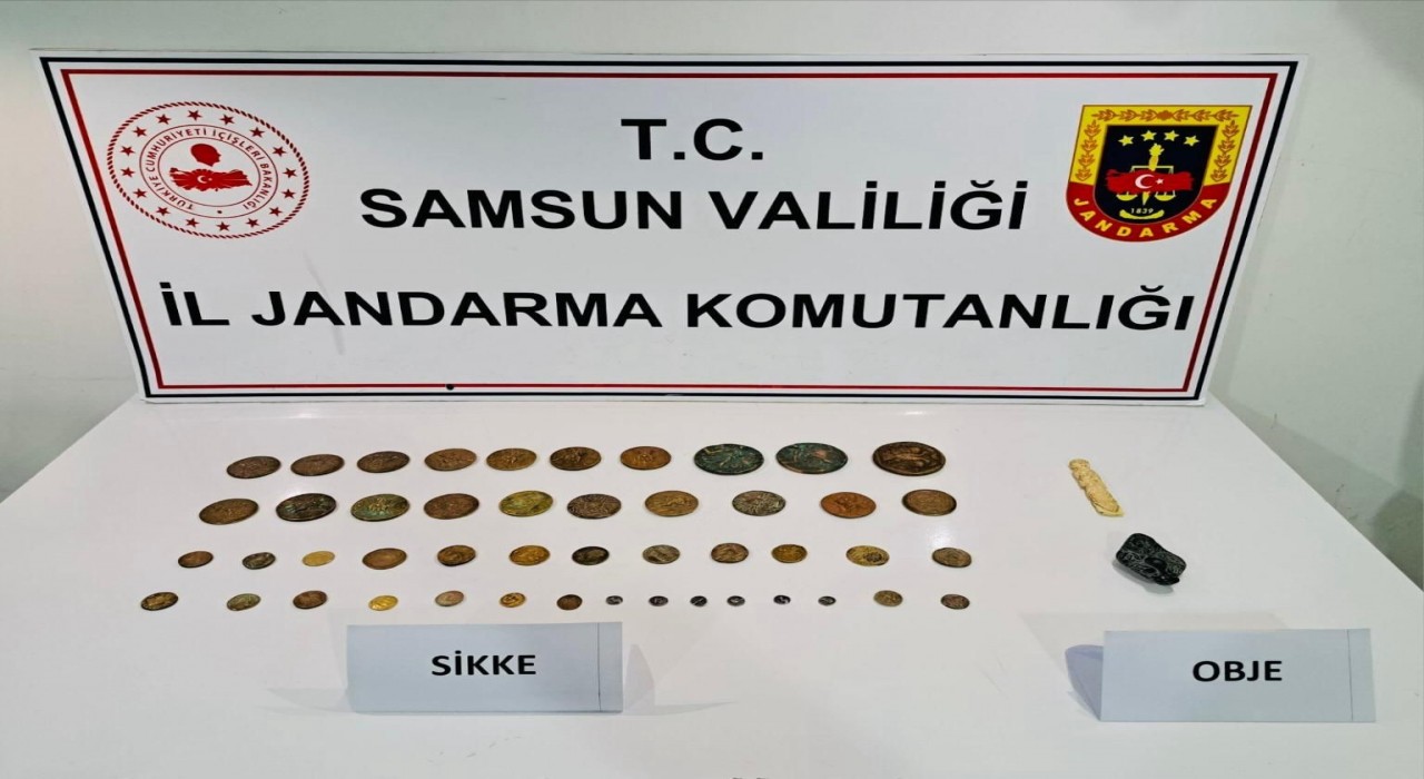 Samsunda 47 adet sikke ele geçirildi