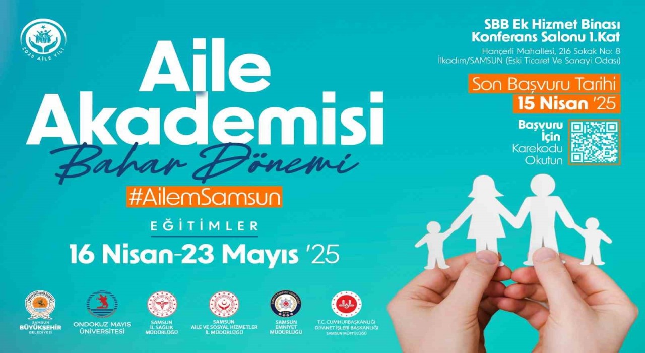 Samsunda aile akademisi eğitim programı başlıyor