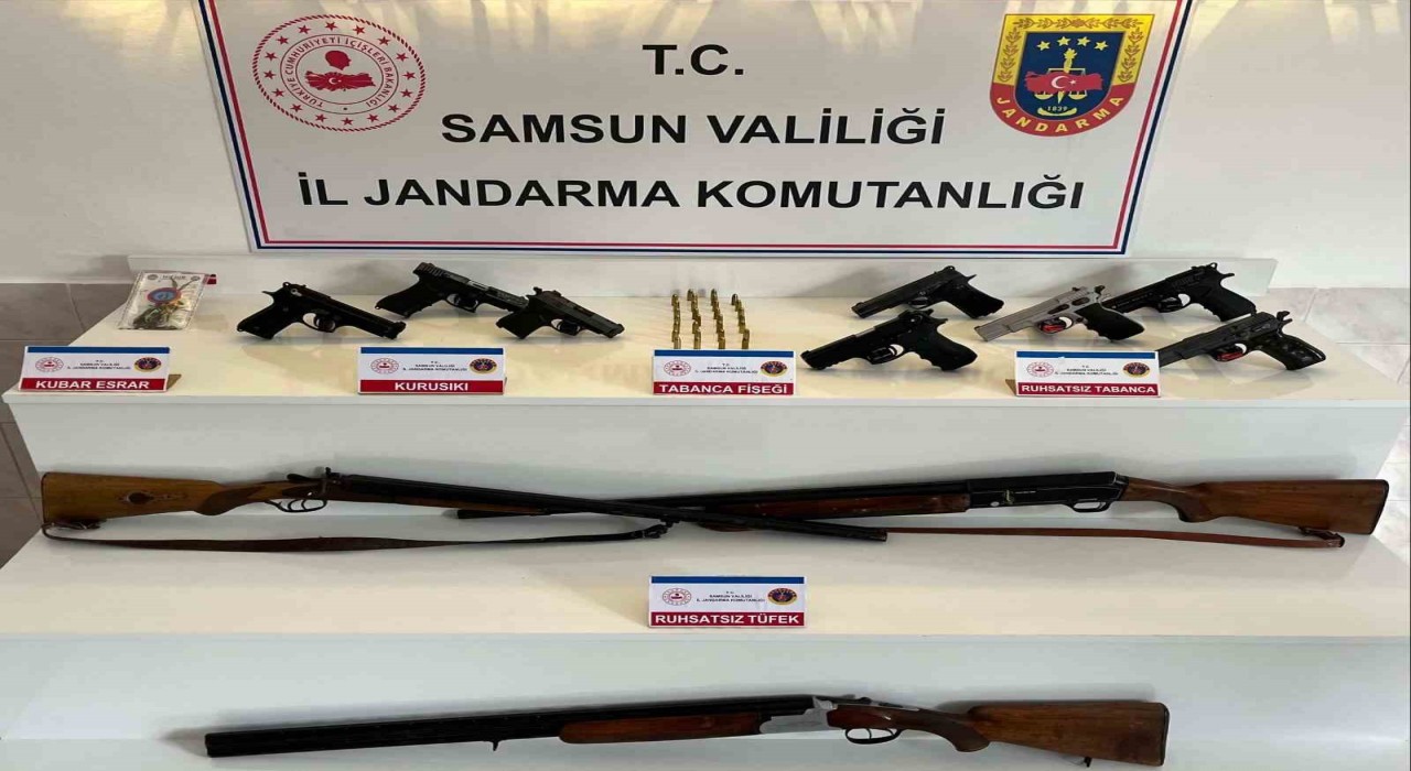 Samsunda silah operasyonu: 6 kişi yakalandı