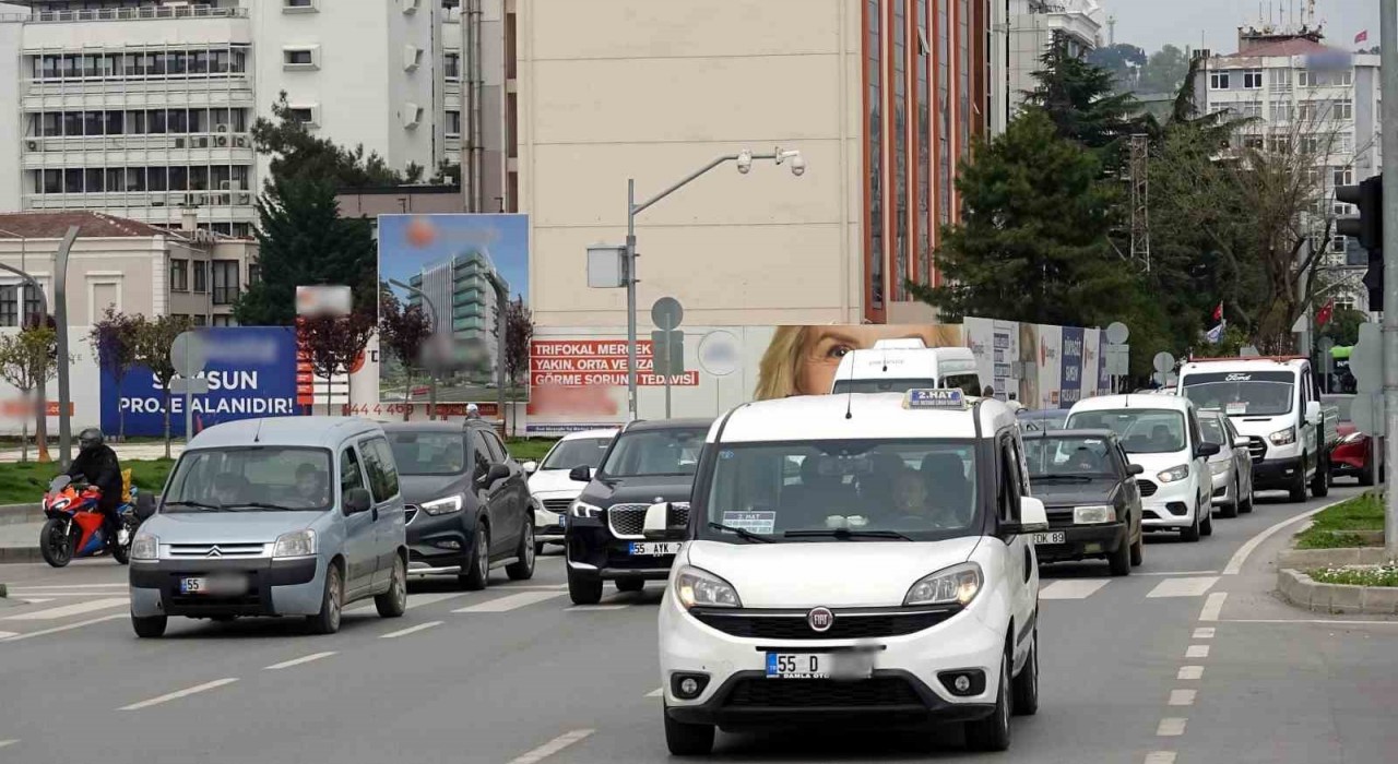 Samsunda trafiğe kayıtlı araç sayısı 504 bin 953 oldu