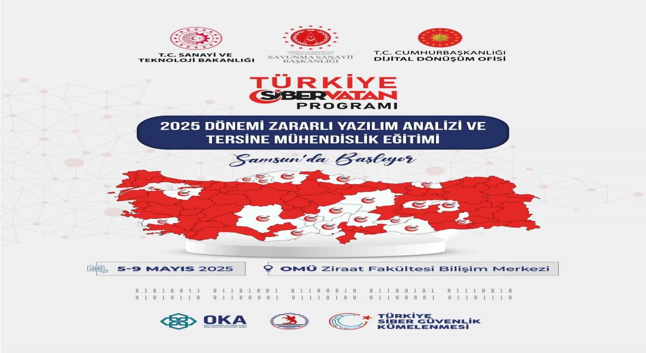 Samsunda ‘Zararlı Yazılım Analizi ve Tersine Mühendislik Eğitimi gerçekleştirilecek