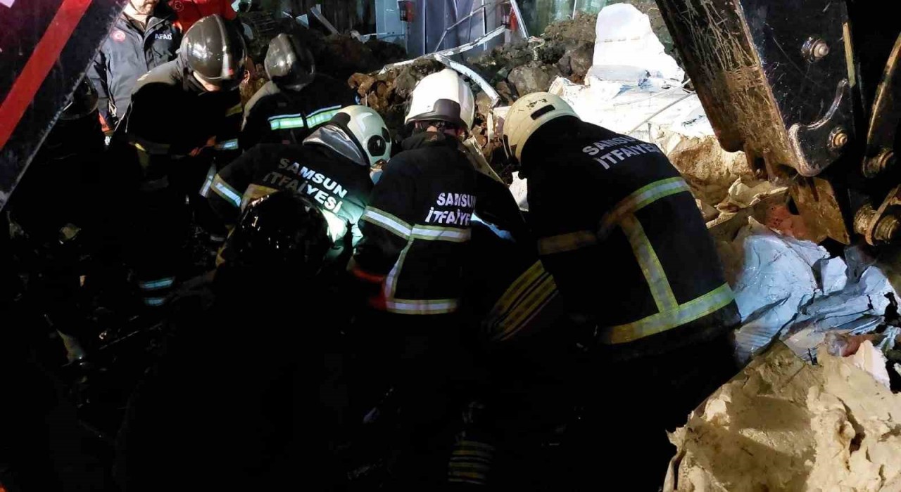 Samsundaki heyelandan acı haber: Baba ve iki çocuğunun cesetlerine ulaşıldı