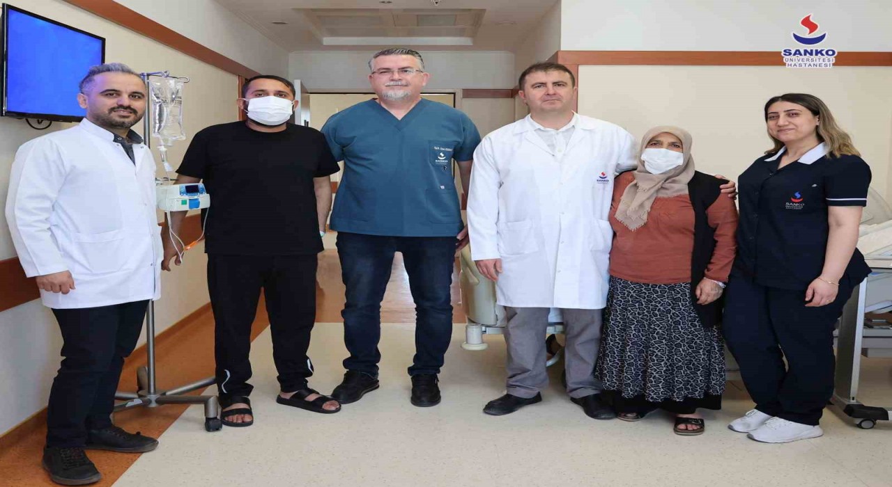 SANKO Üniversitesi Hastanesinde anneden oğluna ikinci hayat