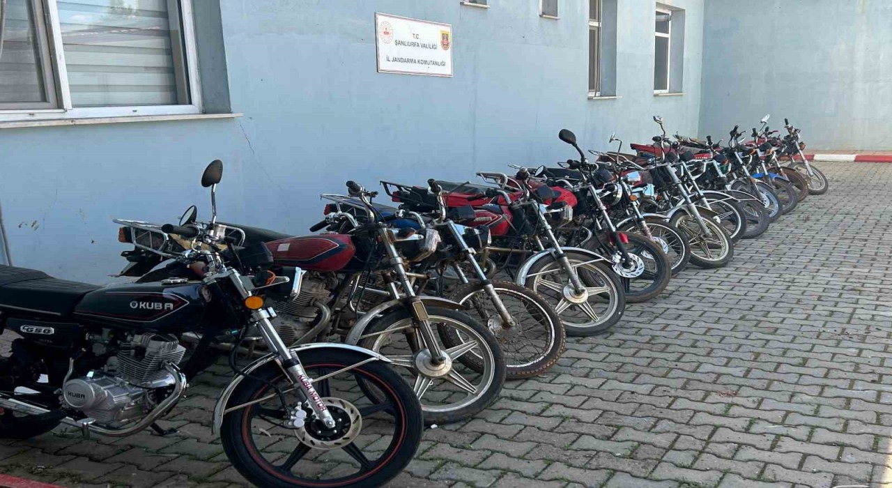Şanlıurfada motosiklet hırsızlarına operasyon: 14 gözaltı