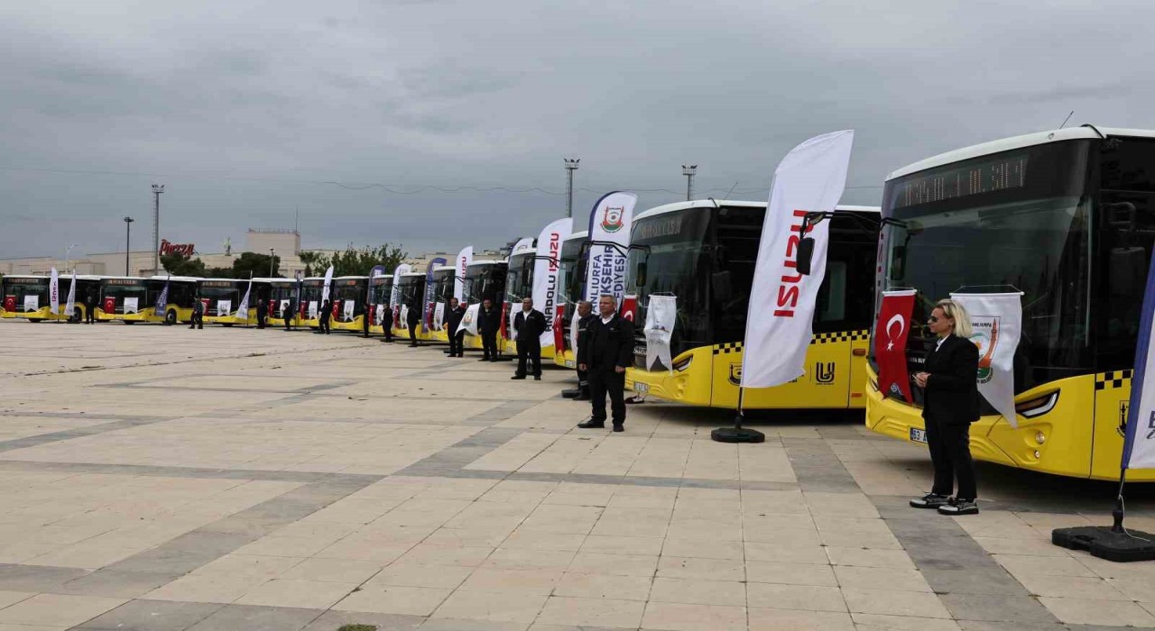 Şanlıurfada şehir içi ulaşıma takviye: 25 yeni otobüs hizmete alındı