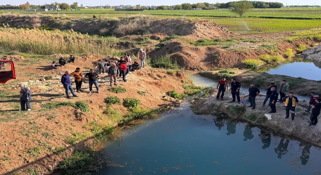 Şanlıurfada tahliye kanalına düşen çocuk boğuldu