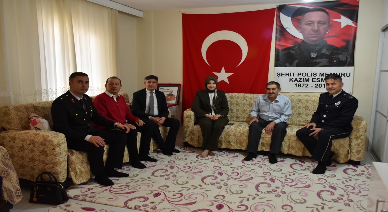 Şehit ailelerine ziyaret