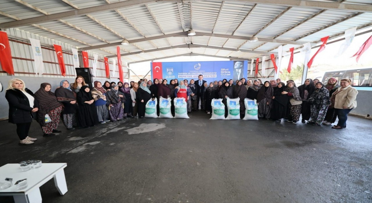 Silivride Taban Gübresi Dağıtım töreni düzenlendi