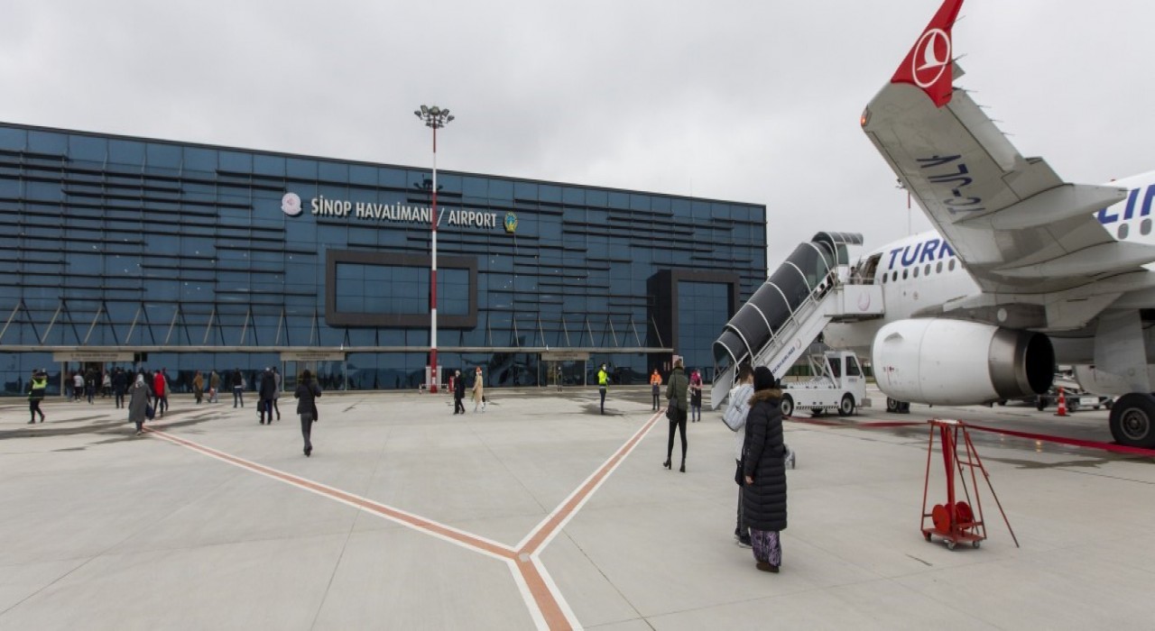 Sinop Havalimanı, mart ayında 22 binden fazla yolcuya hizmet verdi
