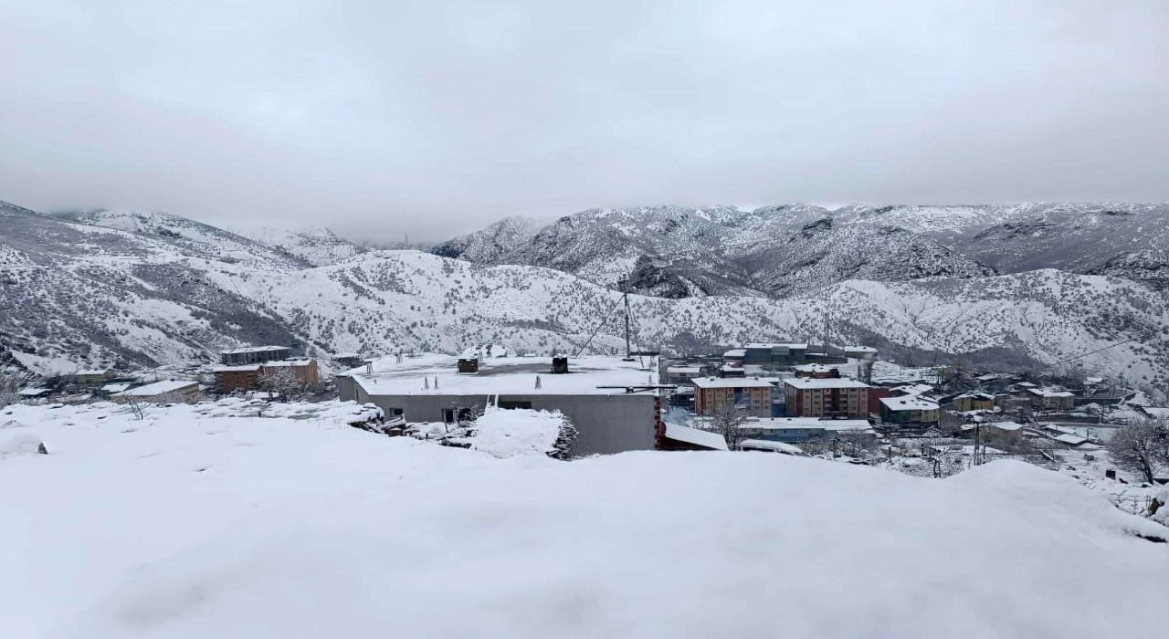 Şırnakta nisanda lapa lapa kar yağdı, ahırlar zarar gördü