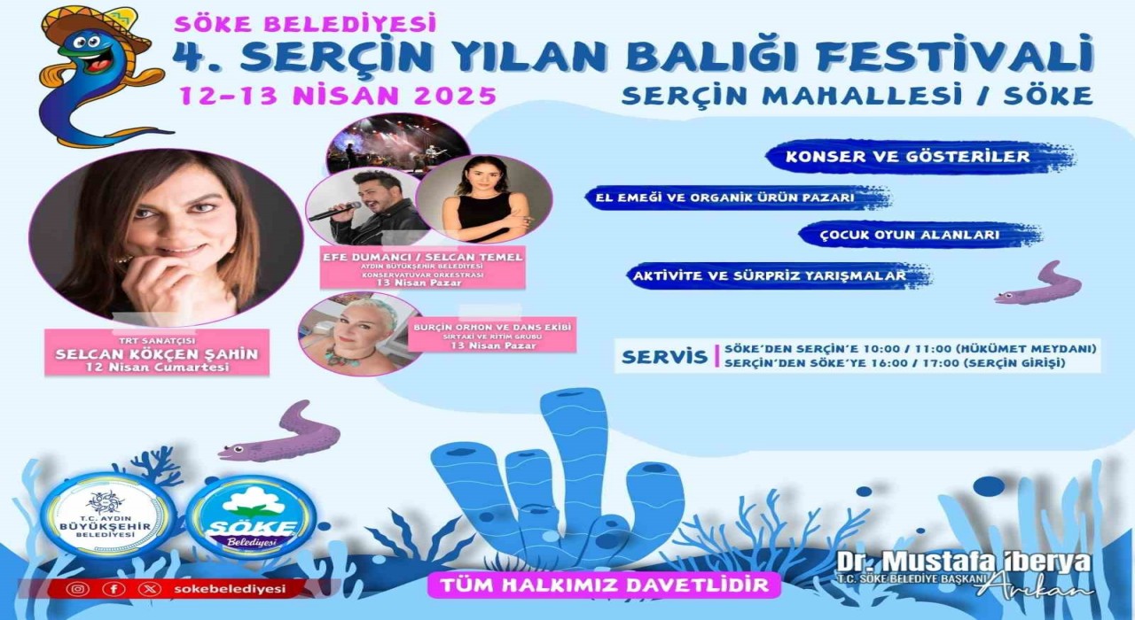 Sökede hafta sonu Serçin Yılan Balığı Festivali yapılacak