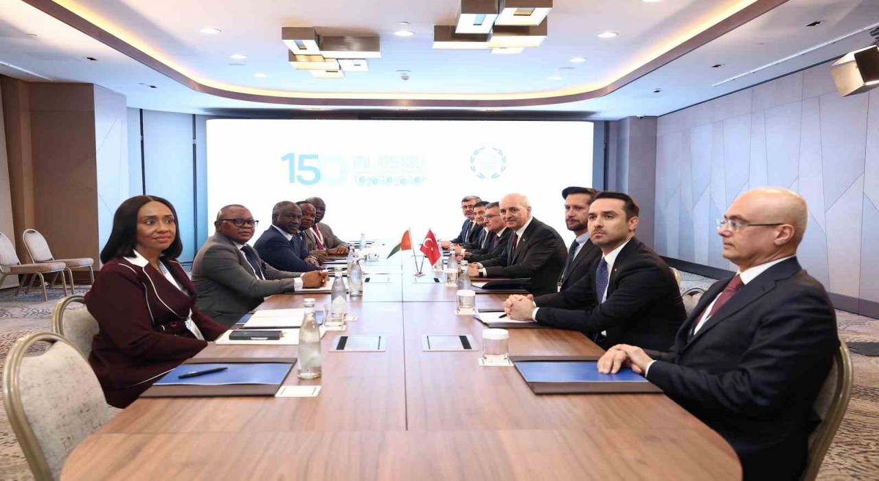 TBMM Başkanı Kurtulmuş, Fildişi Sahili Ulusal Meclisi Başkanı Bictogo ile görüştü