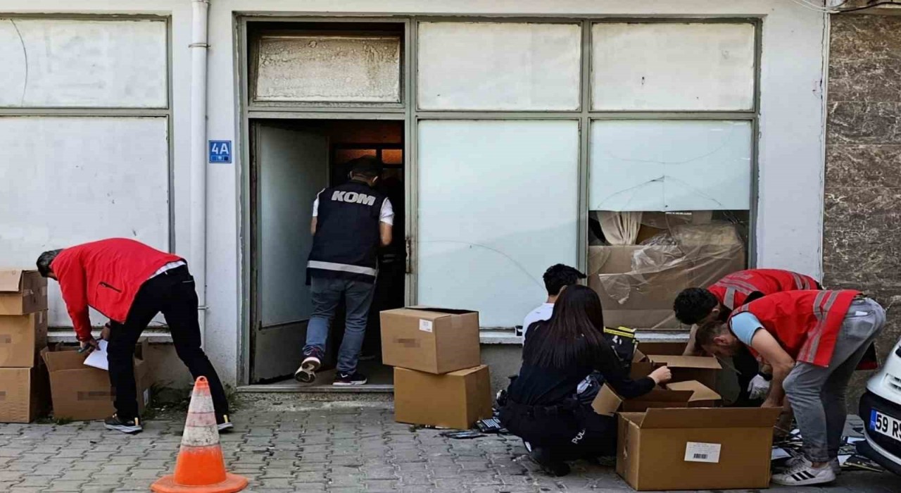 Tekirdağda kaçak tütün operasyonu
