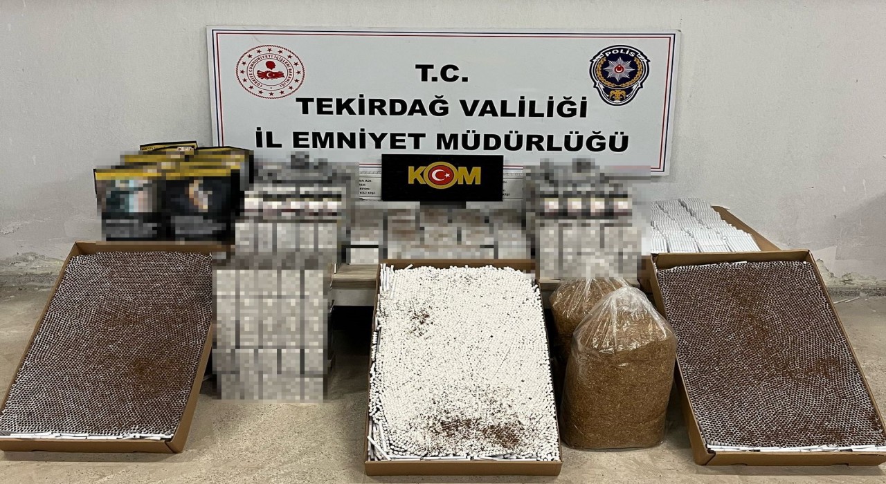 Tekirdağda tütün mamulü kaçakçılığı operasyonunda 2 tutuklama