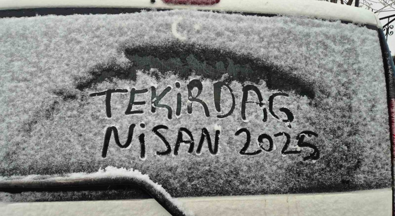 Tekirdağın Süleymanpaşa ilçesinde yüksek kesimler karla kaplandı