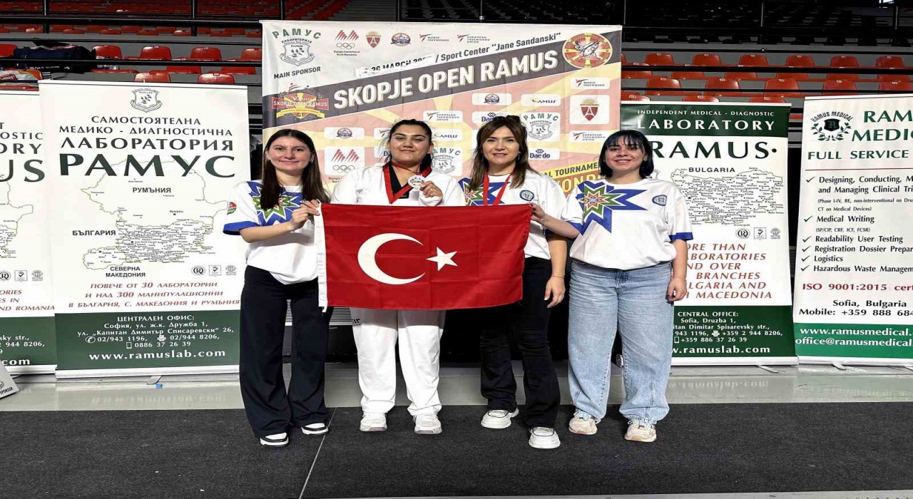 Tekvandoda Muğlaya Gümüş madalya