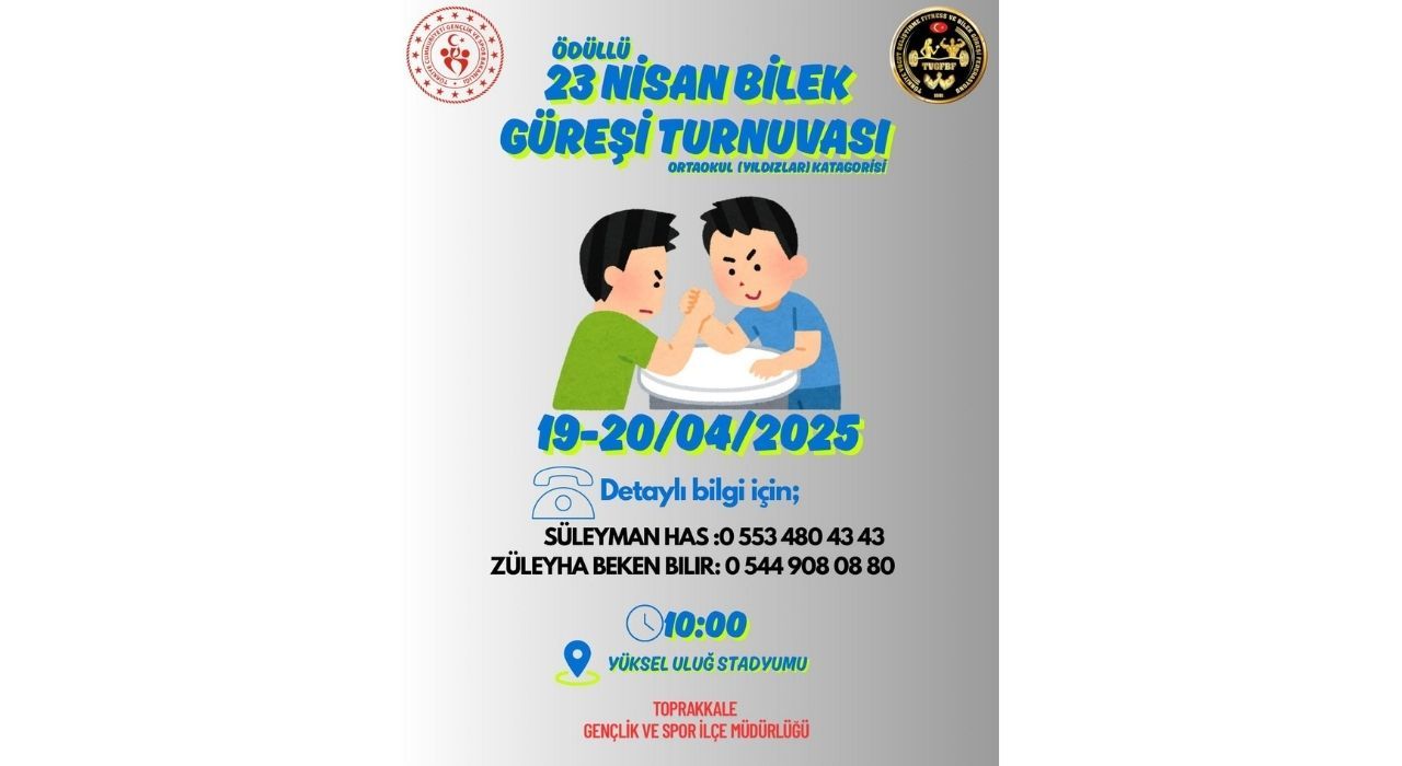 Toprakkale’de 23 Nisan Bilek Güreşi Turnuvası Heyecanı Yaşanacak
