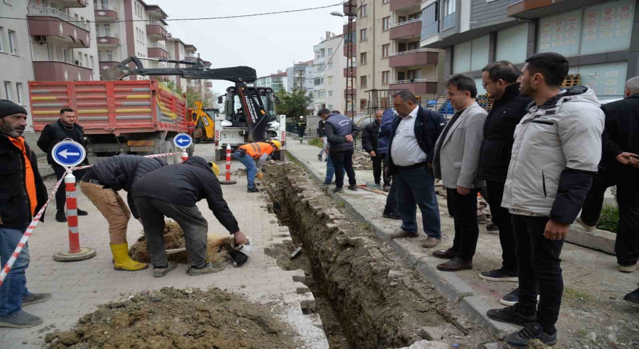 Türkelide 2. etap doğalgaz çalışmaları