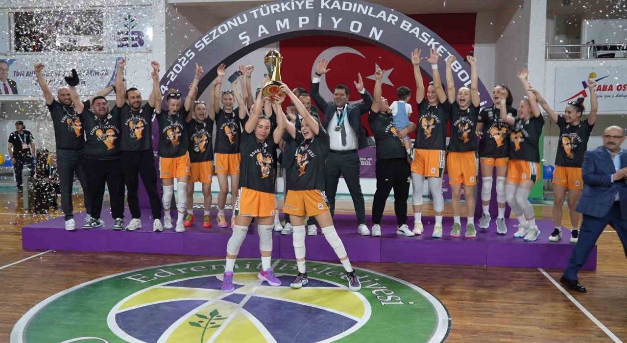 Türkiye Kadınlar Basketbol Liginde şampiyon Ferhatoğlu Edremit Belediyesi Gürespor