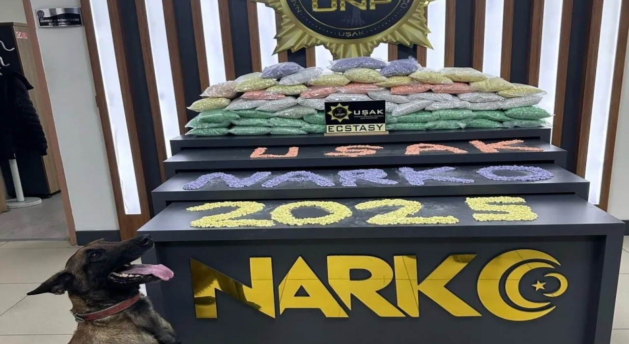 Uşakta çok sayıda uyuşturucu hap ele geçirildi