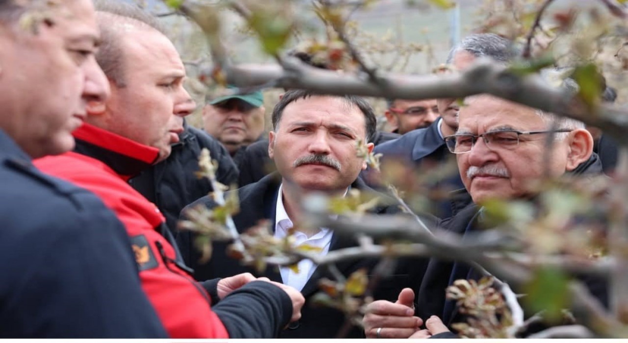 Vali Çiçek ve Başkan Büyükkılıçtan Develide ‘zirai don incelemesi