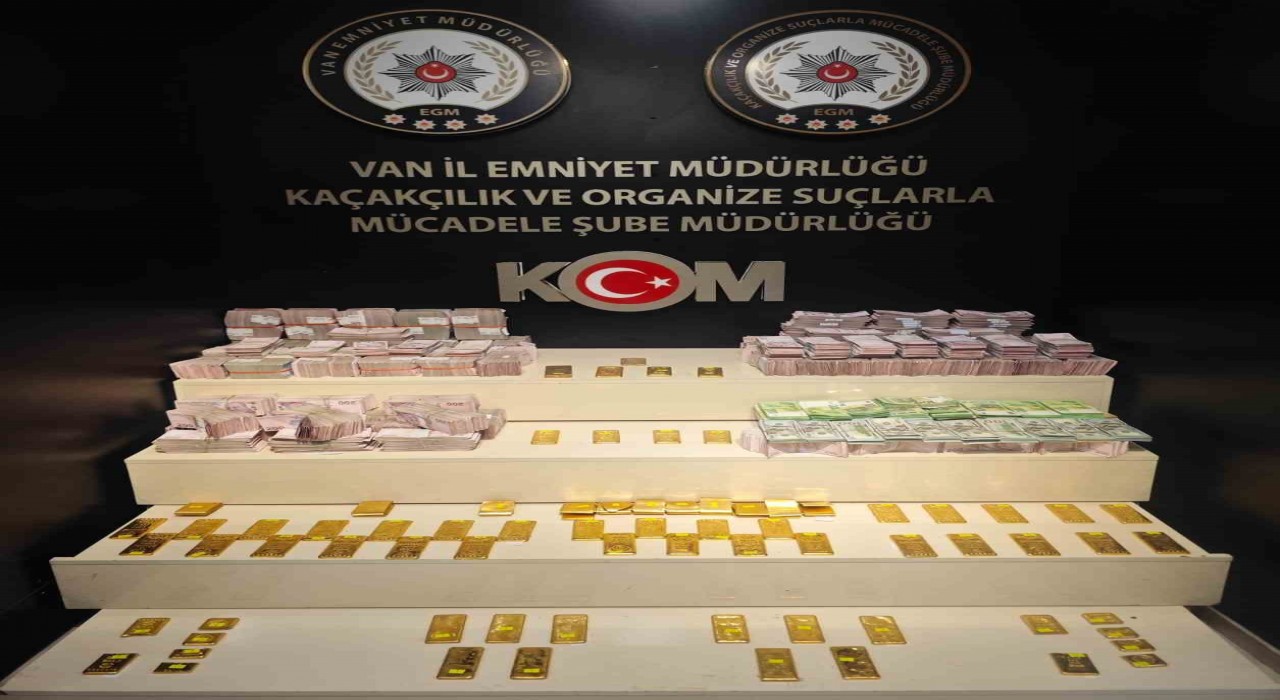Vanda 66 kilo altın ve suç geliri yüklü miktarda para ele geçirildi