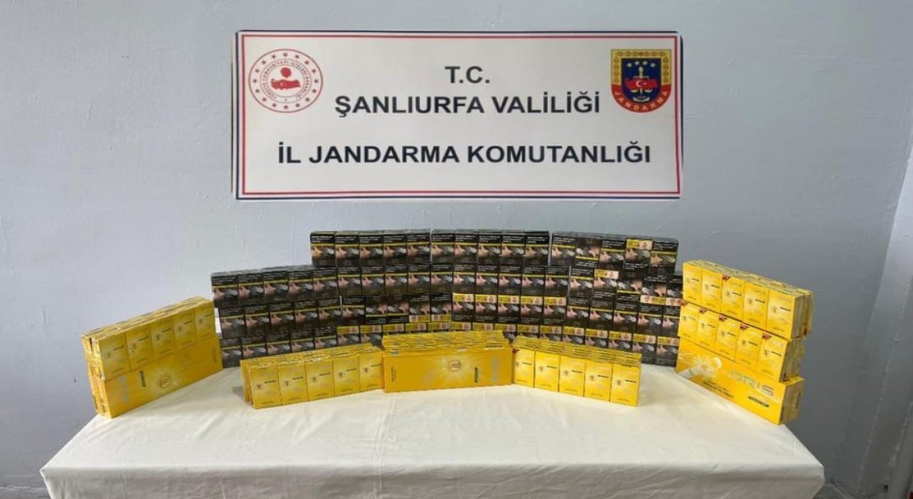 Viranşehirde 2 bin 816 paket gümrük kaçağı sigara ele geçirildi
