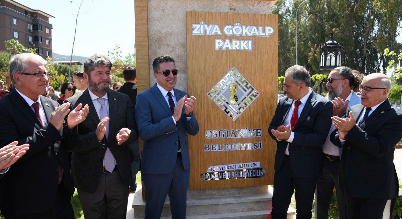 Ziya Gökalp Parkı Osmaniye’de Törenle Hizmete Açıldı