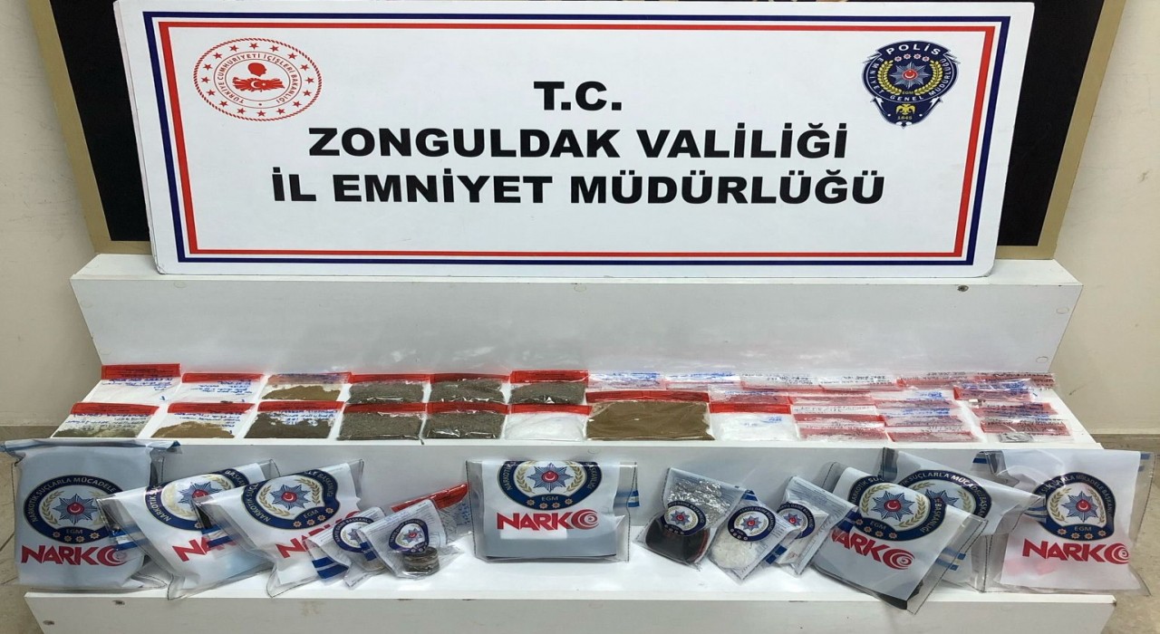 Zonguldakta narkotik operasyonunda 3 şüpheliden 1i tutuklandı