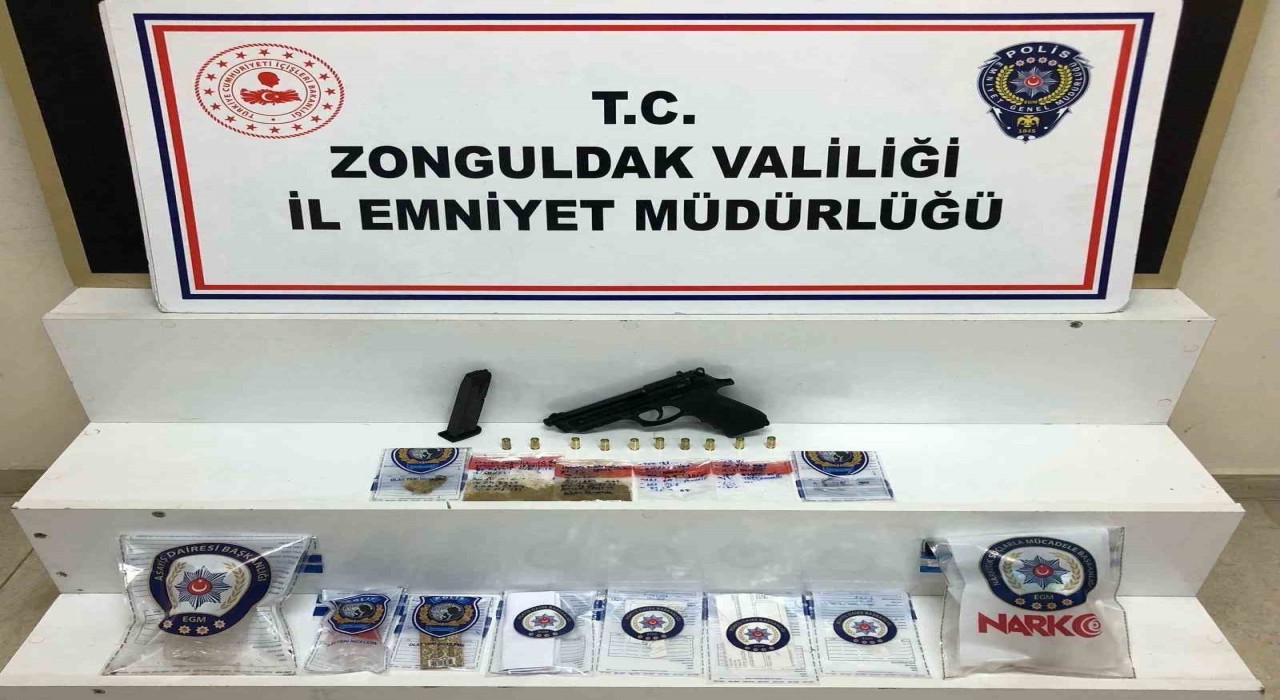 Zonguldaktaki uyuşturucu operasyonunda 2 şüpheli gözaltında
