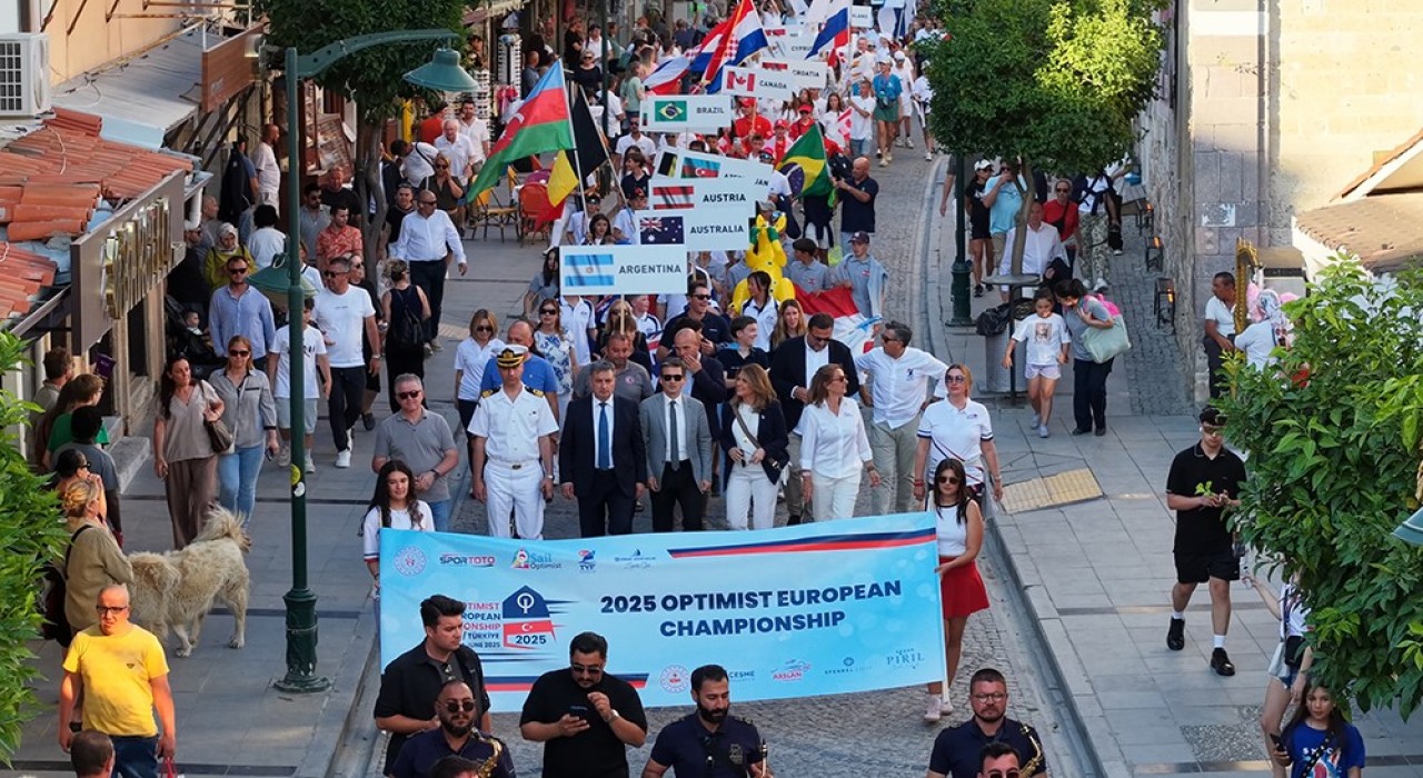 2025 Optimist Avrupa Şampiyonası Çeşmede başladı