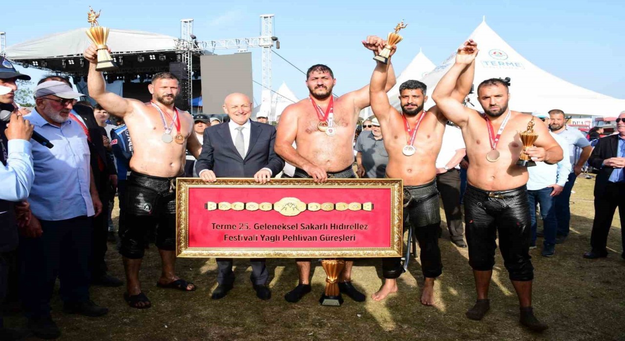 25. Sakarlı Hıdırellez Festivalinde Başpehlivan Tanju Gemici oldu