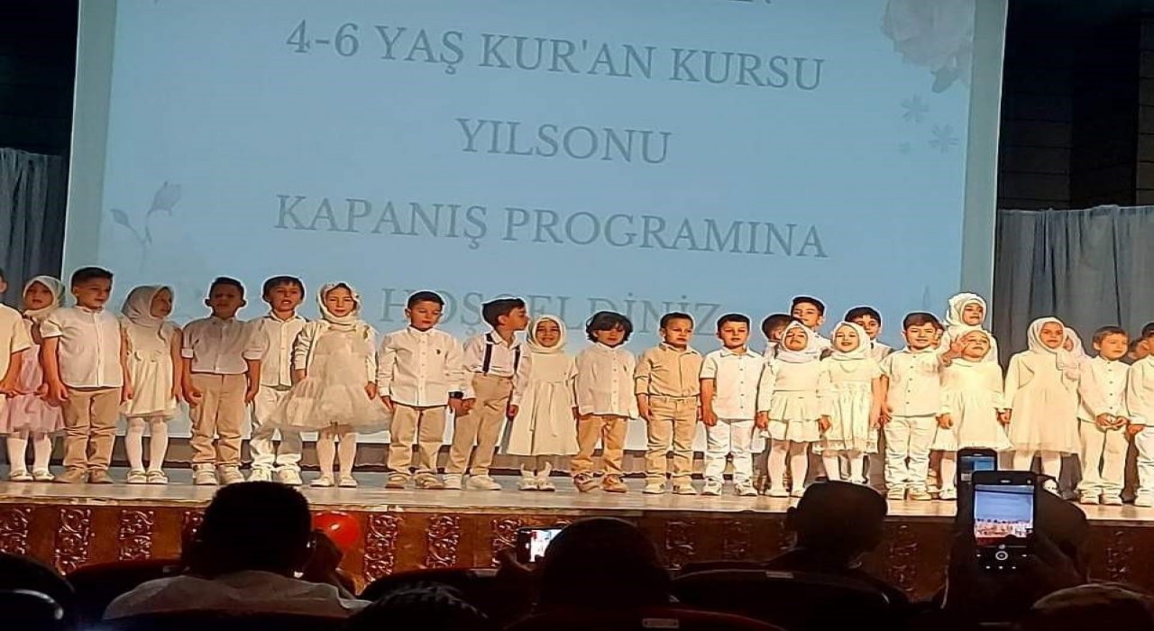 4-6 Yaş Kuran Kursu yıl sonu kapanış programı gerçekleştirildi