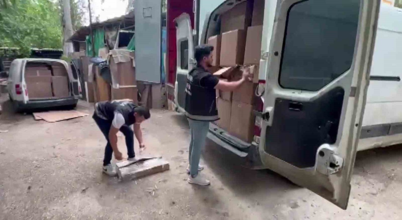 Adanada 39 milyon TLlik kaçakçılık operasyonu