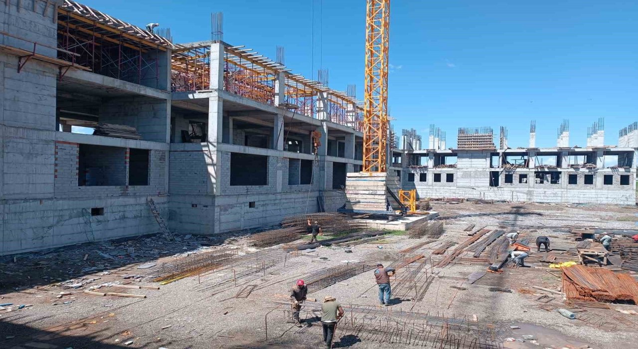 Ağrı İl Emniyet Müdürlüğü yeni hizmet binası inşaatı hızla sürüyor