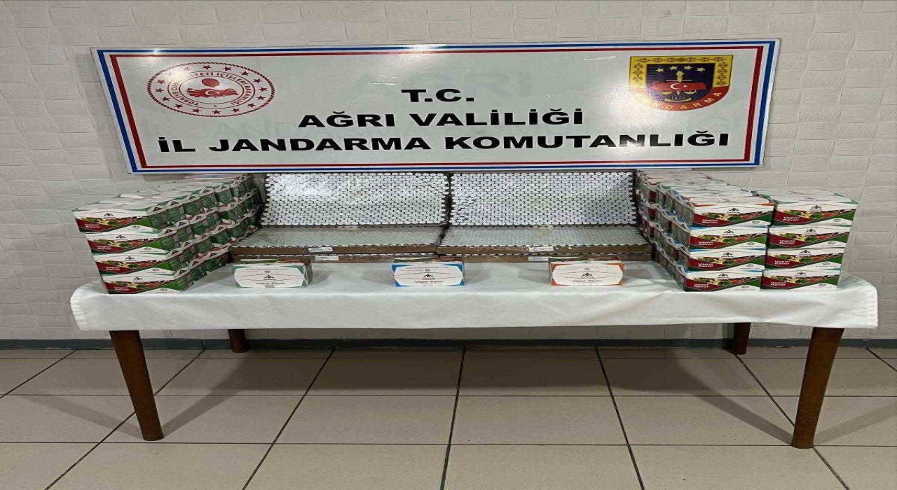 Ağrıda jandarmadan kaçak botoks ilacı ve elektronik sigara operasyonu
