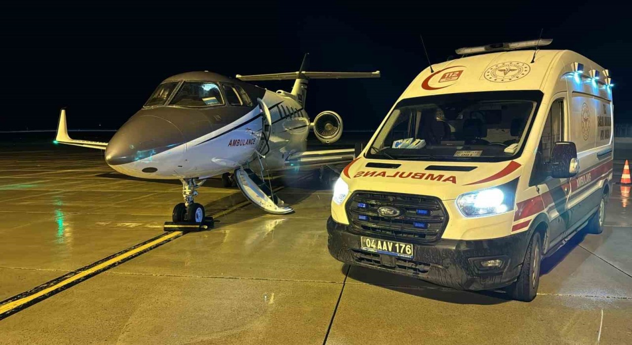 Ağrıda kalp hastası yeni doğan bebek ambulans uçakla Ankaraya sevk edildi