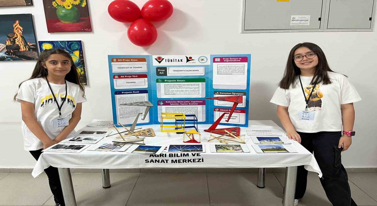 Ağrıda öğrenciler TÜBİTAK desteğiyle bilimsel projelerini sergiliyor