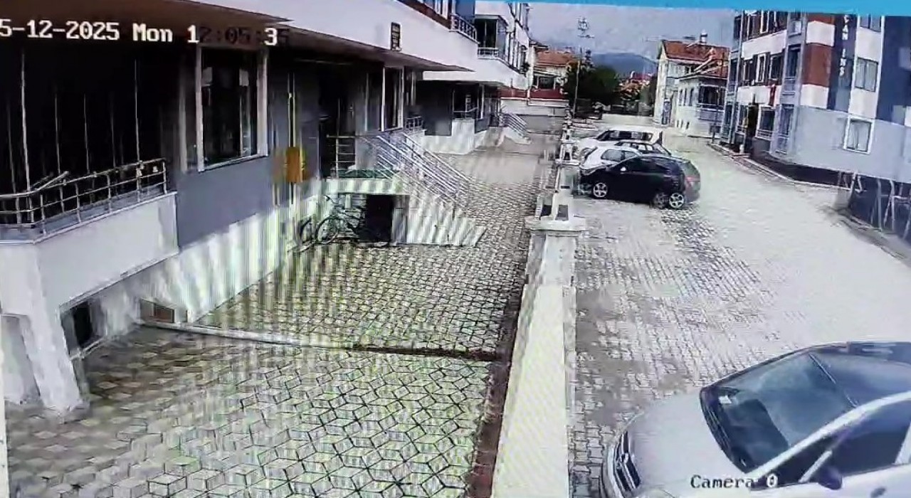 Amasyada deprem anı kamerada