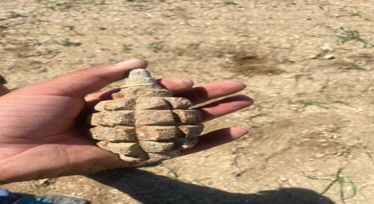 Ankarada 104 yıllık patlamamış el bombası bulundu