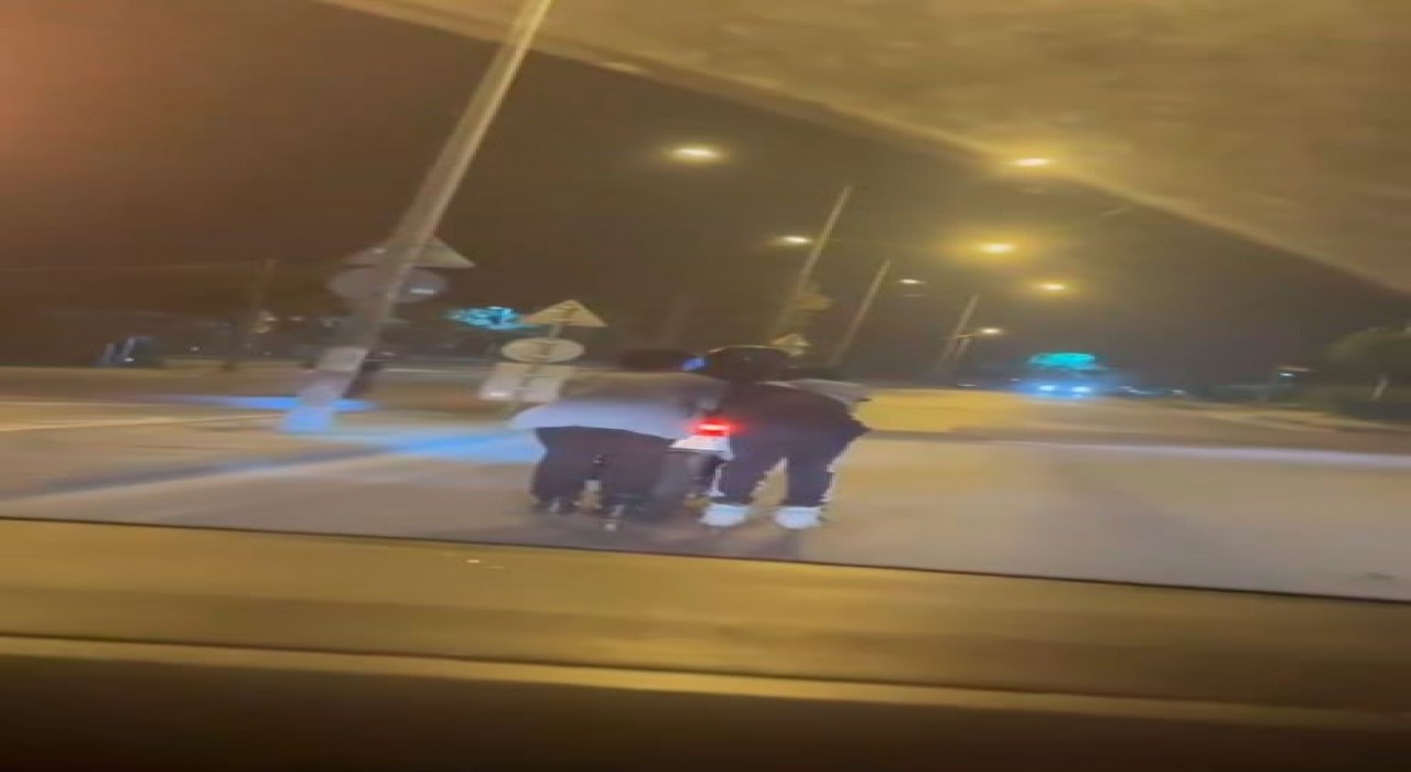 Arnavutköyde paten yolculuğu kötü bitti, otomobilin altında kalmaktan son anda kurtuldu