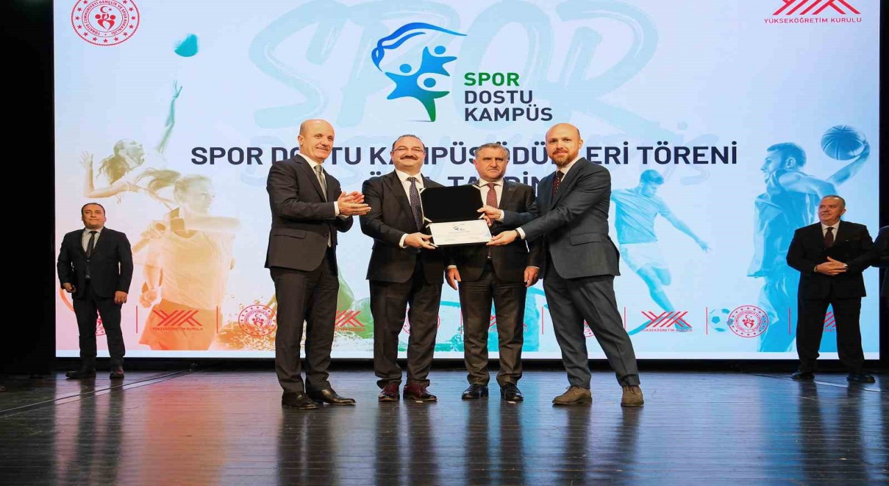 Atatürk üniversitesi Spor dostu kampüs unvanına layık görüldü