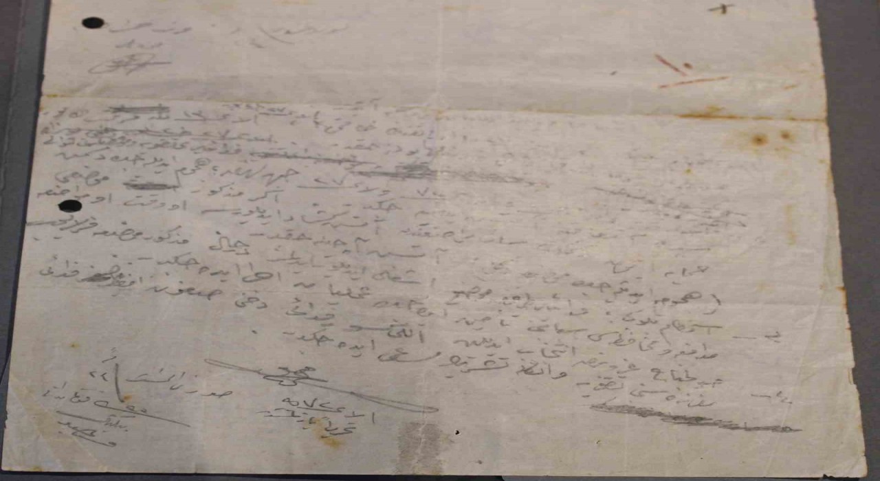 Atatürkün Kanlısırt bölgesinin Türk tarafından kalması için Fedai Müfrezesine verdiği el yazısı emir ortaya çıktı
