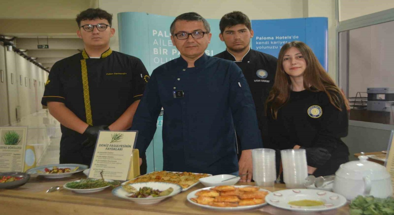 Ayvalıkta geleceğin gastronomi şeflerinden ot şenliği